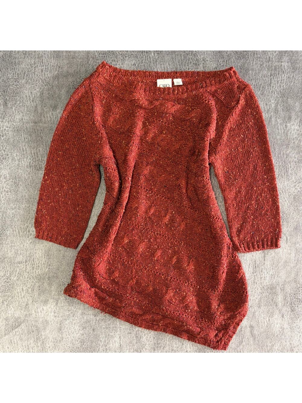 Vintage Cato Asymmetrical Knit Sweater